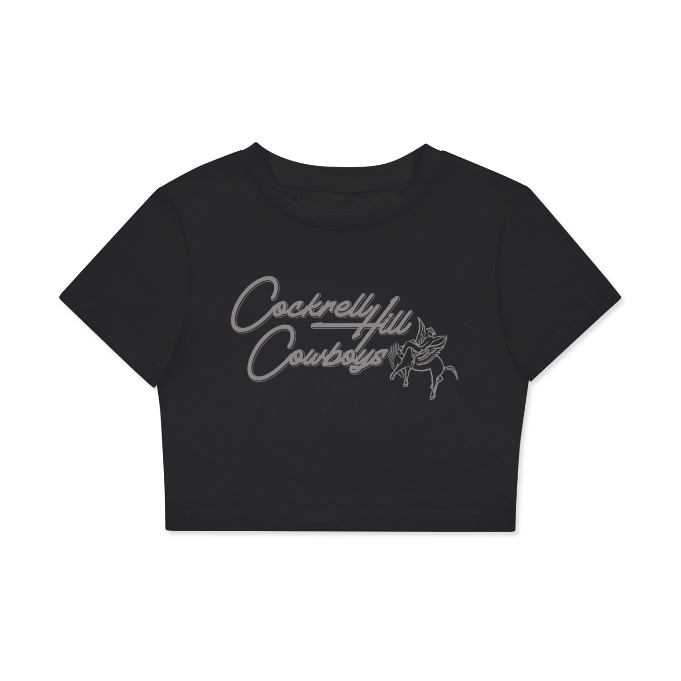 Fitted Crop Cotton T-Shirt